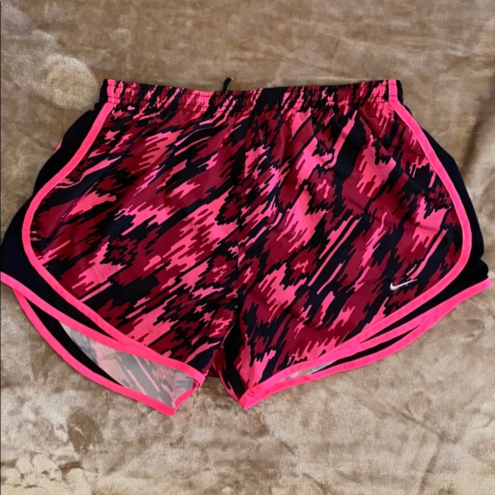 Pink and Black Nike Dri-Fit Shorts